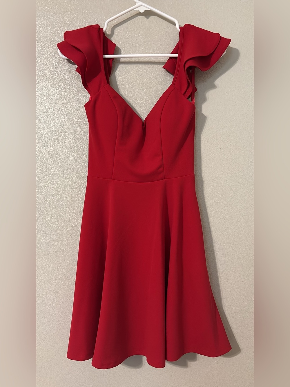 Red Homecoming dance dress